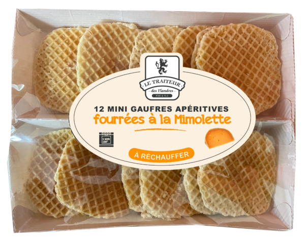 Gaufres traiteurs fourrées Mimolette